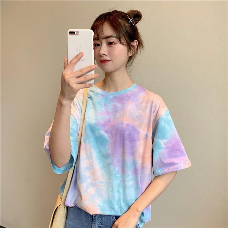 T-Shirt Kaos 3 Color Tie Dye NR