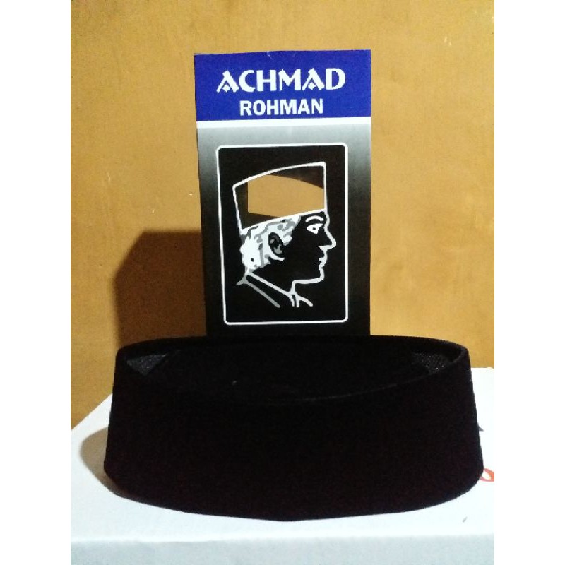 Peci songkok hitam polos Ac tinggi 8 cm