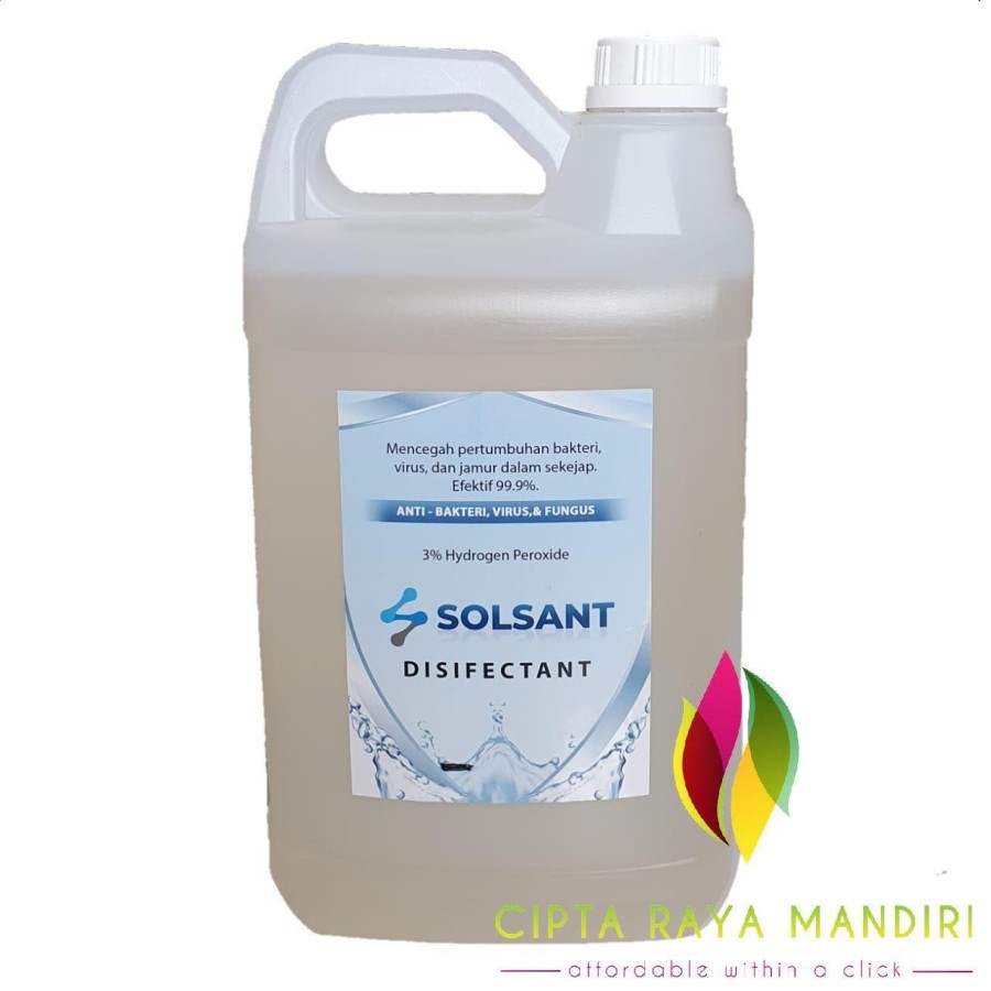 Disinfectant Antiseptik Cairan Disinfektan SOLSANT 5L GOJEK GRAB