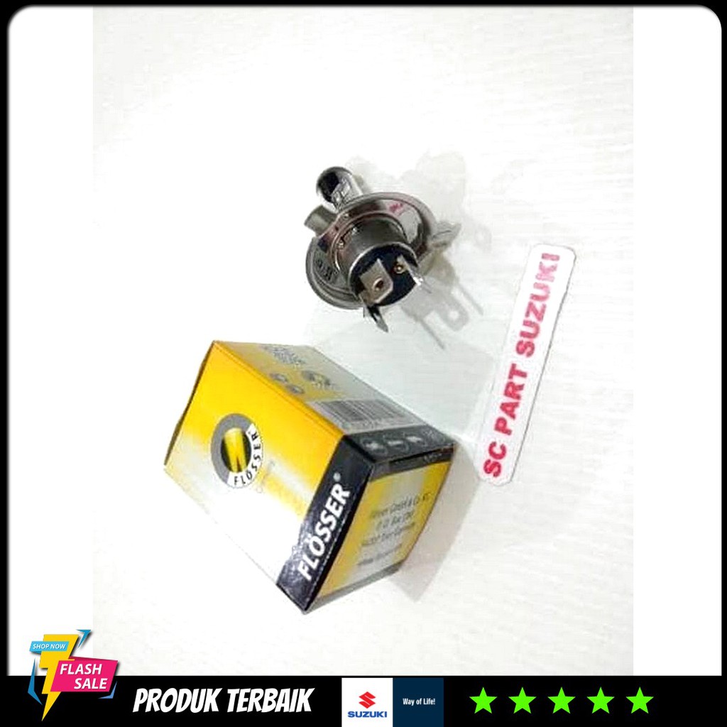 Bohlam Lampu Depan Suzuki H4 Flosser 90 / 100
