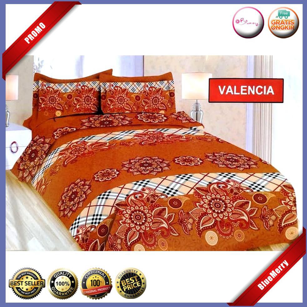 Sprei Bonita Valencia Rumbai No.1 King B4 180 Seprai Batik Bunga Garis BMSC830