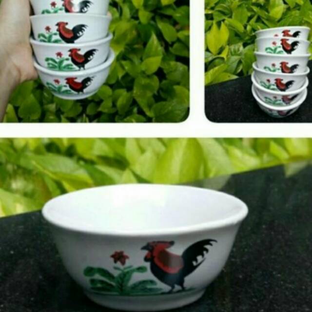 Mangkok mini ayam jago