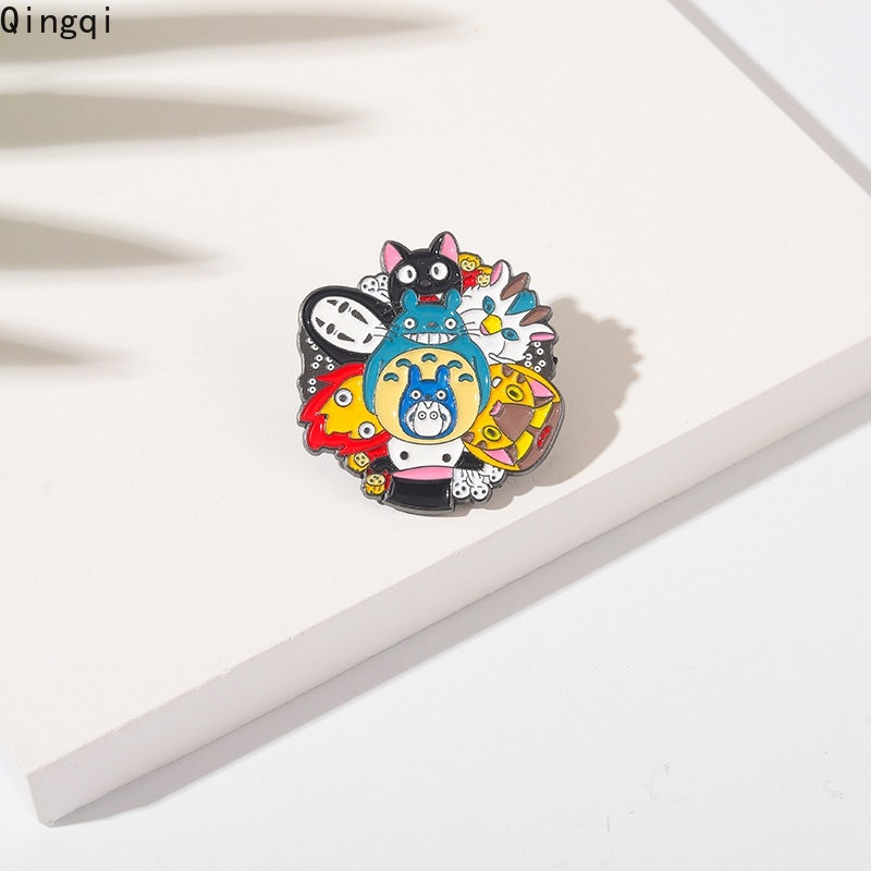 Bros Pin Enamel Karakter Anime Faceless Male My Neighbor Totoro Untuk Koleksi Anak