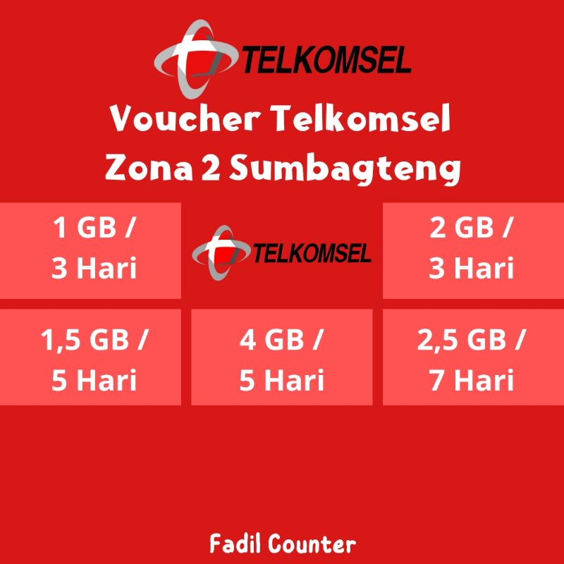 Voucher Telkomsel Zona 2 Sumbagteng Harga Grosir