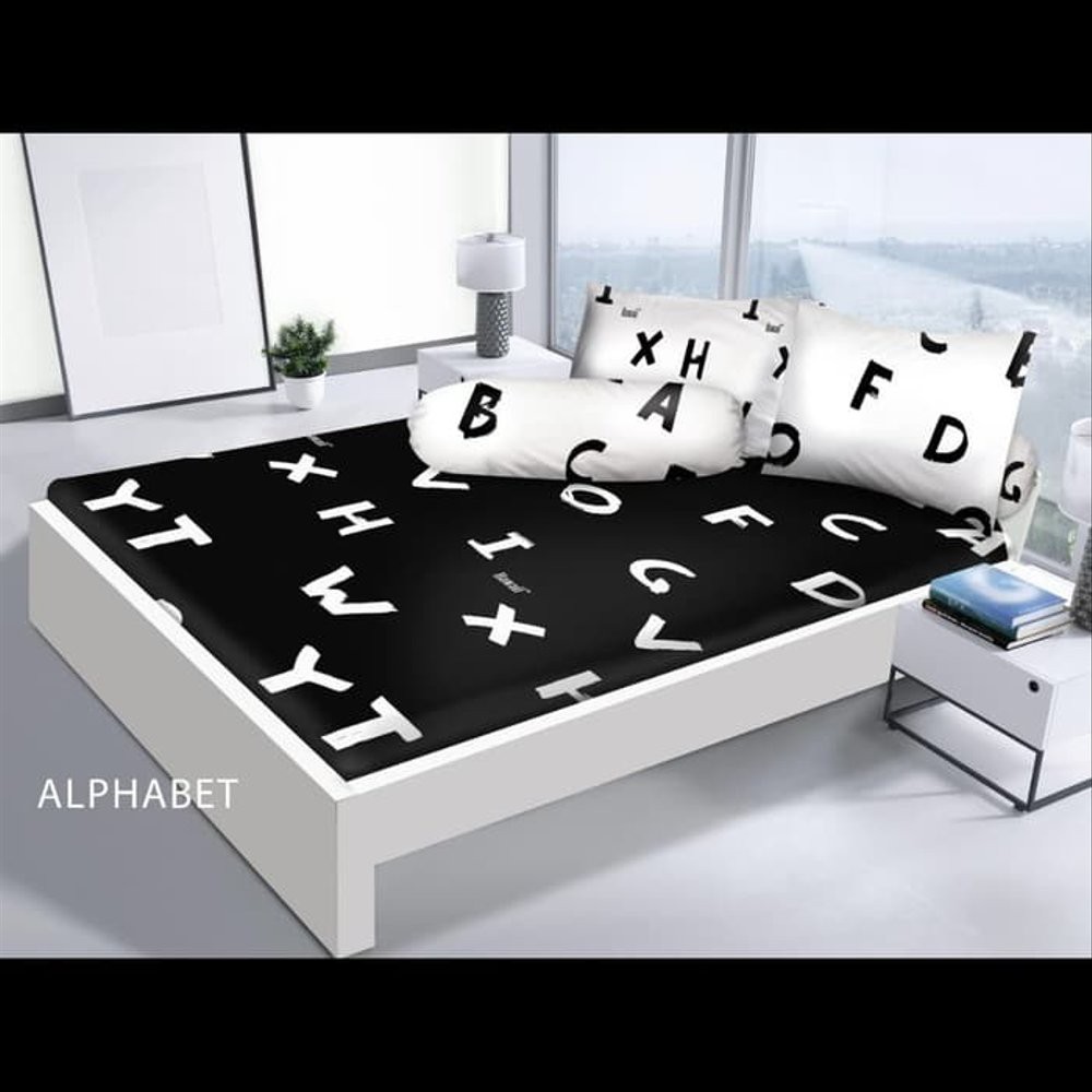 MURAH SPREI HAWAII KING NO.1 180X200 ALPHABET - SEPRAI HAWAI 180 X 200 TERLARIS Limited