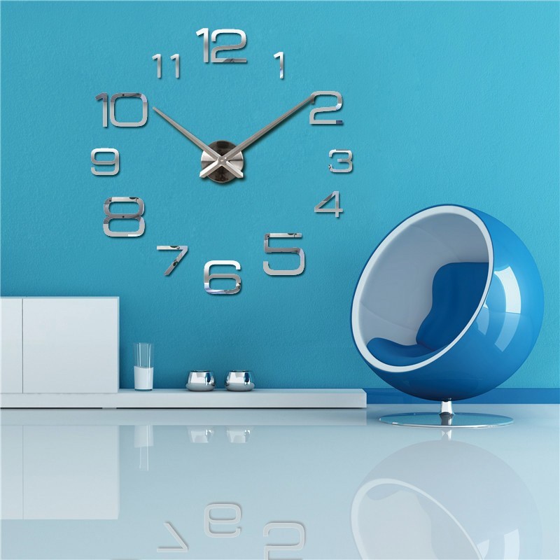 Jam Dinding Besar DIY Creative Design 90cm Model Numeral