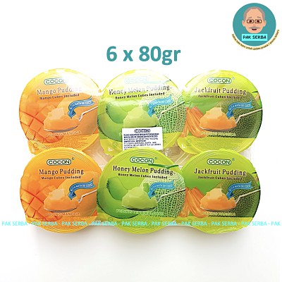 Cocon Fruit Dices Pudding Mixed 6 x 80gr