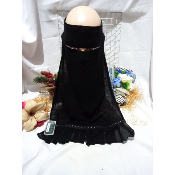 Niqob bandana rampel//cadar bandana//niqob temboro
