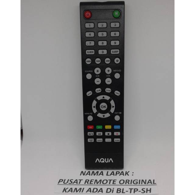 REMOTE REMOT TV SANYO AQUA LED LCD ORIGINAL ASLI