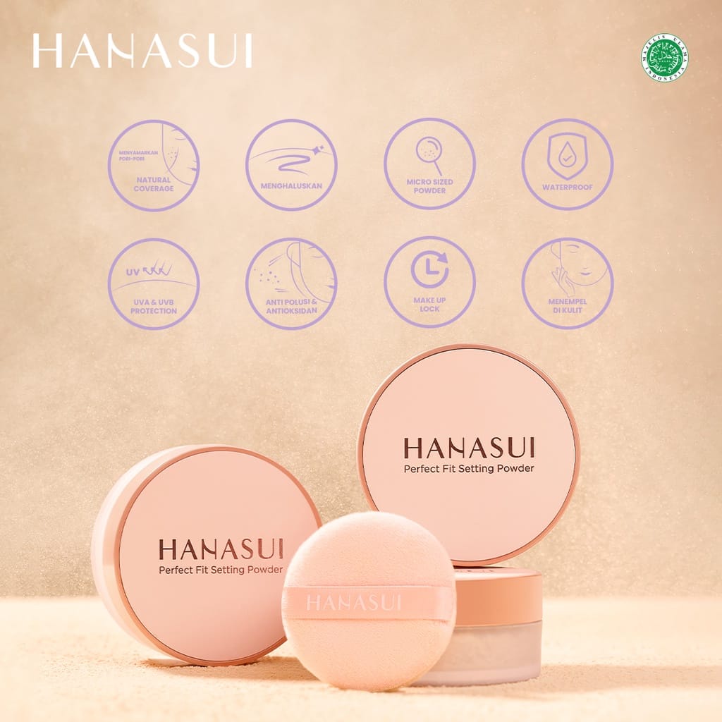 Hanasui Perfect Fit Setting Powder 12Gr (NEW)