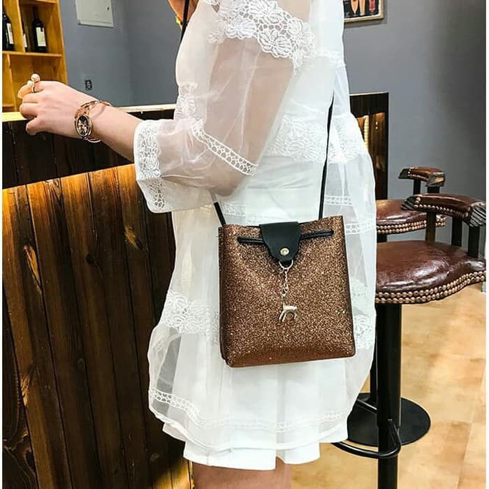Tas Import/ Tas Selempang Wanita Shoulder Bag Fashion / Sling Bag Bling Bling