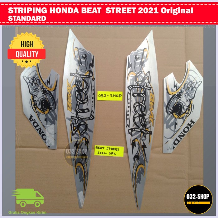 Striping Honda Beat Street 2021 Original, Stiker Body Beat Street 2021