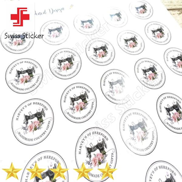 

Grosir Cetak A3 Sticker Vinyl Stiker Cutting Label Makanan Resto Food cafe Elegan