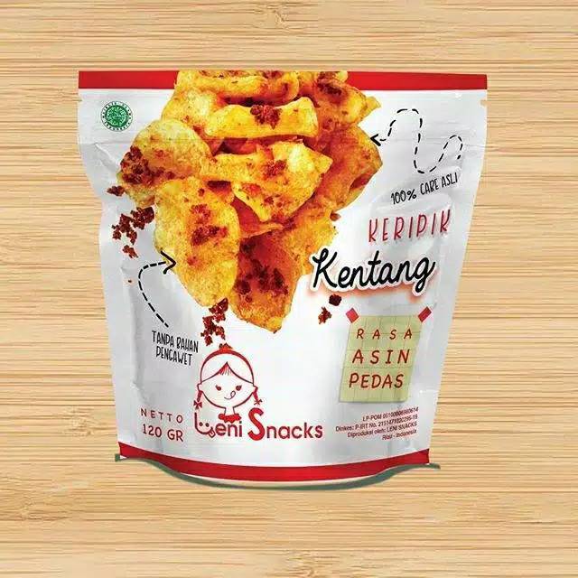 

Leni Snacks - Keripik Kentang rasa Asin Pedas