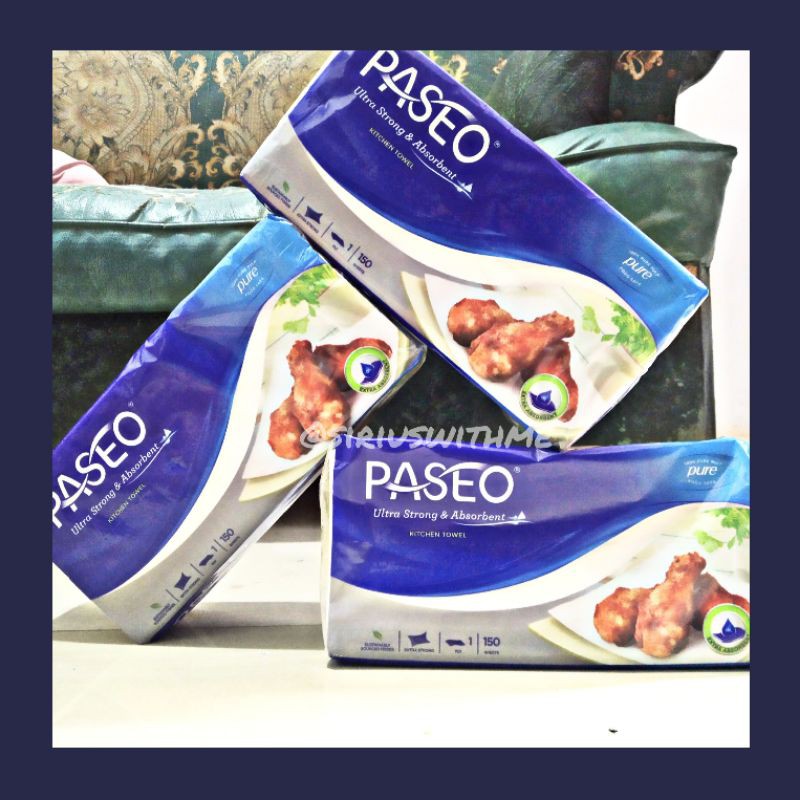 TISSUE DAPUR PASEO ULTRA STRONG & ABSORBENT KITCHEN TOWEL 1 PLY 150 SHEETS
