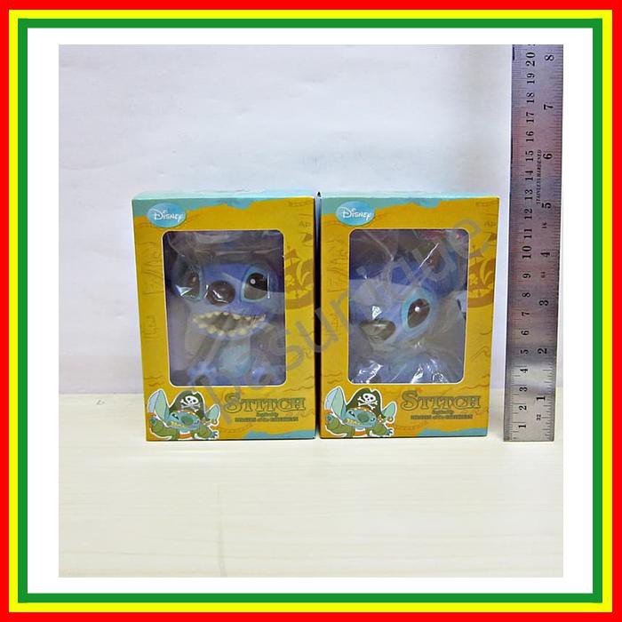 PAJANGAN MOBIL KEPALA GOYANG KARAKTER BONEKA STITCH