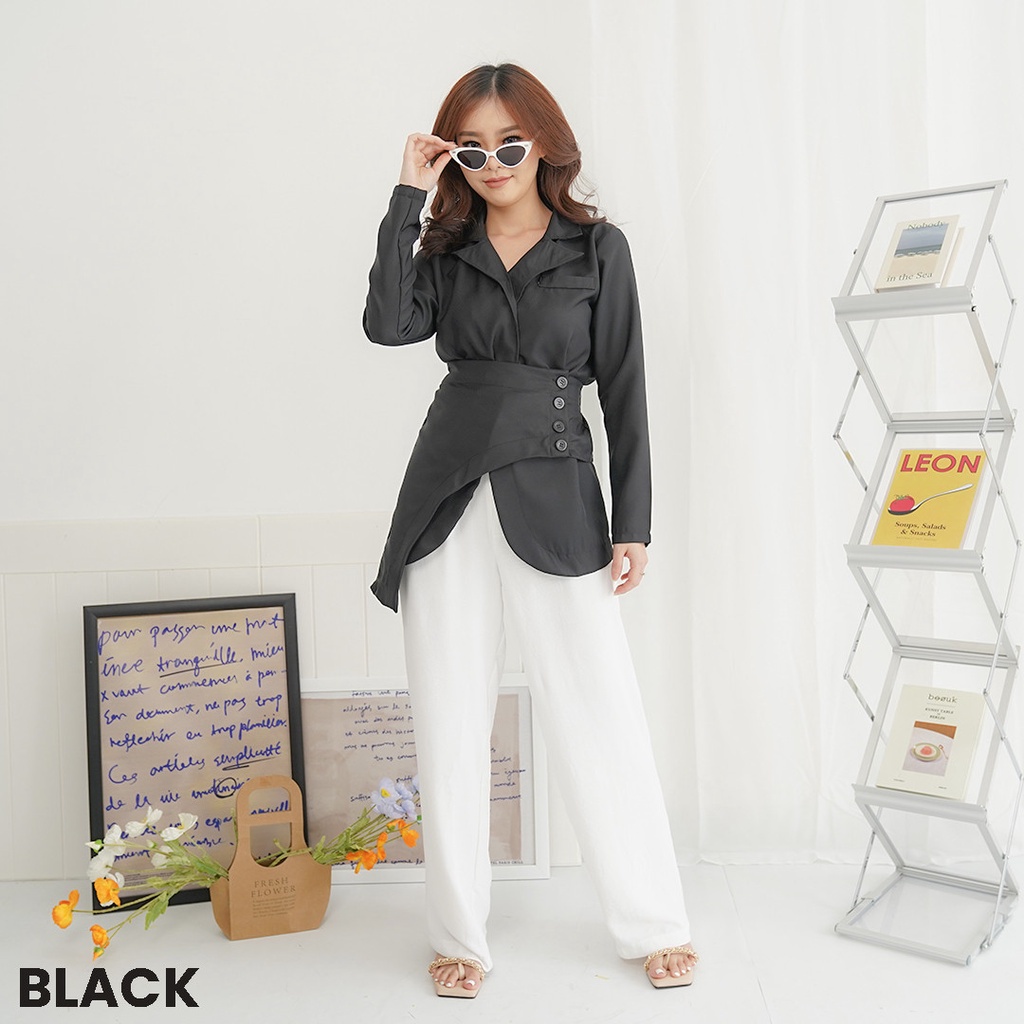 Blazer One Set Comeo Atasan Top Wanita