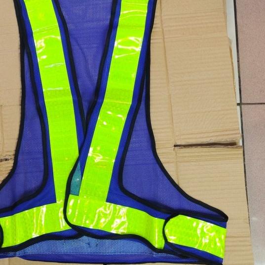 Rompi Safety Jaring Proyek V Biru/Rompi Jaring V Biru