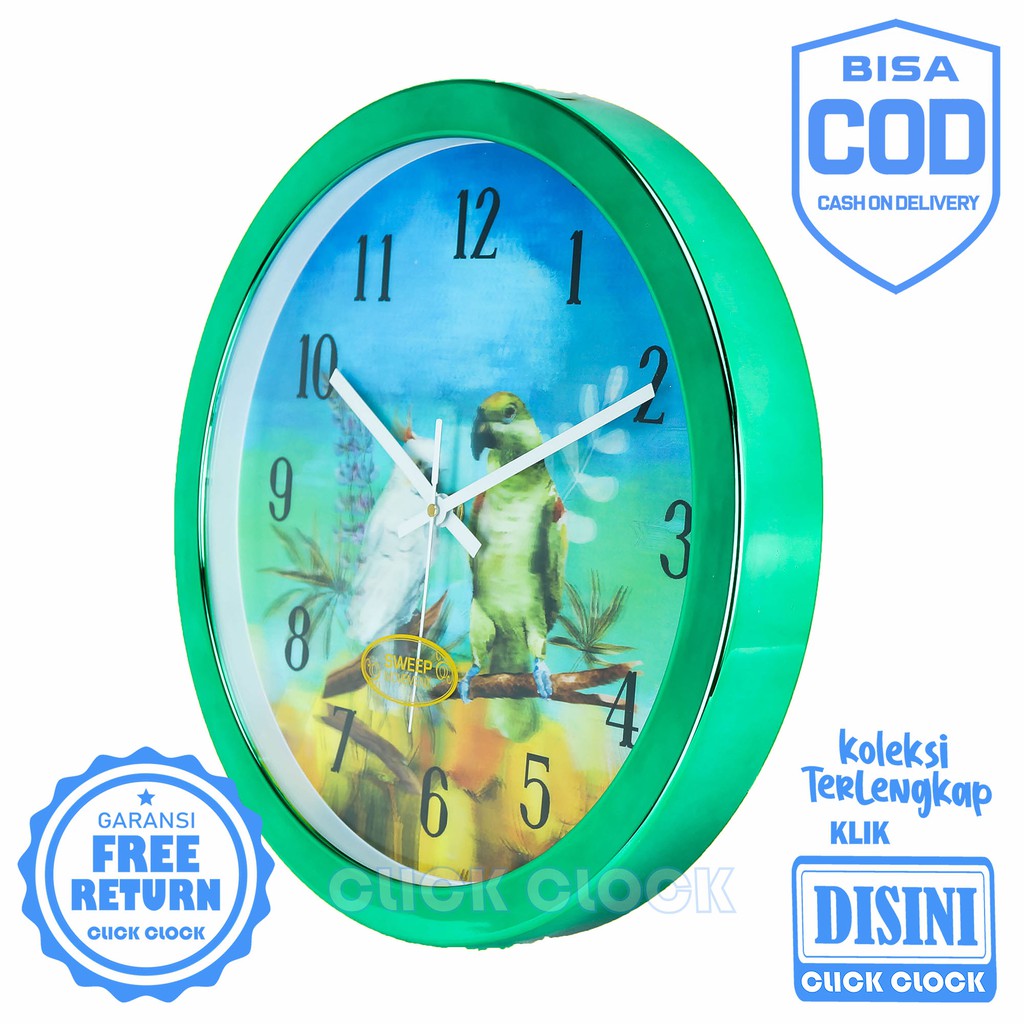 Jam Dinding Animal Minimalis Pioneer CR S2143 Wall Clock Sweep Movement