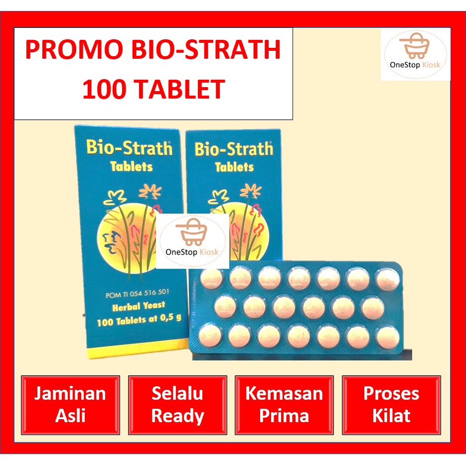 Bio Strath - Herbal Yeast Biostrath - Made in Swiss - 1 box isi 100 tablet