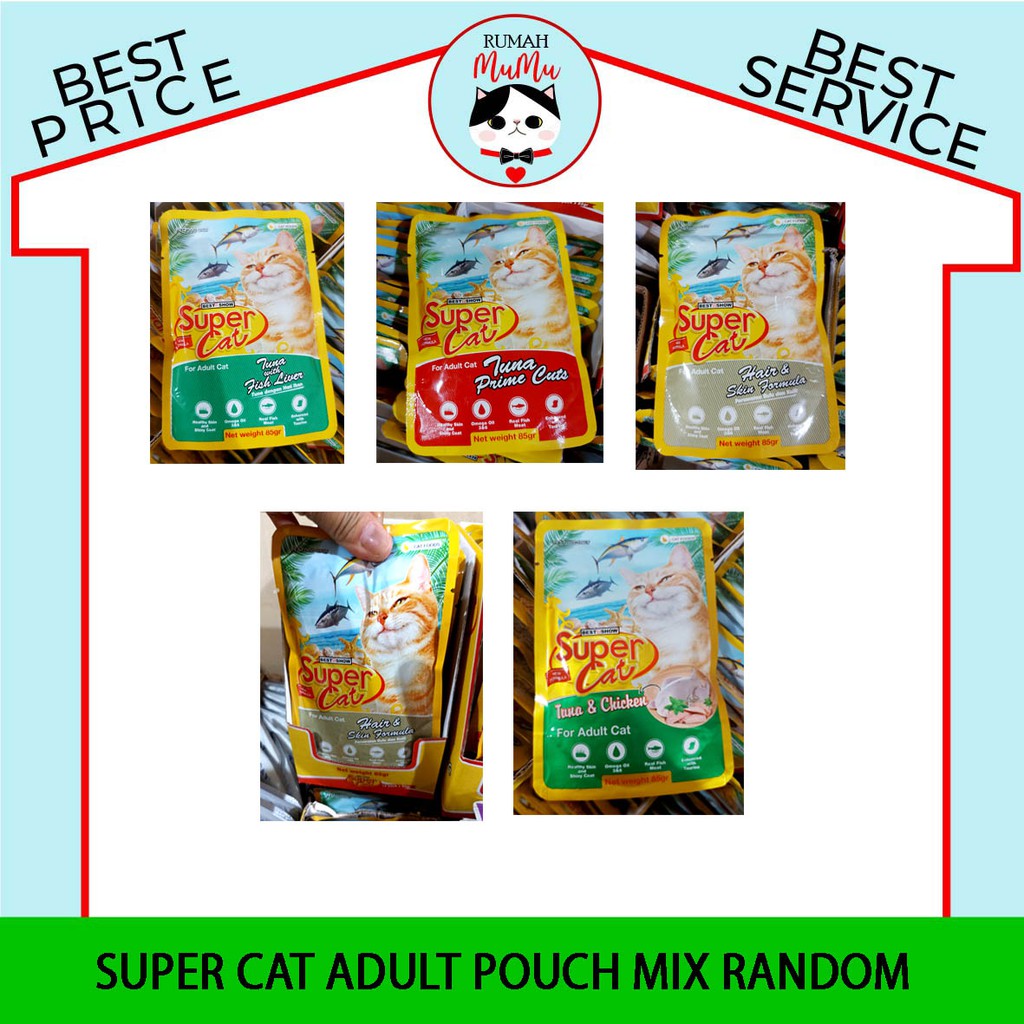 SUPERCAT POUCH ADULT 85gr Murah