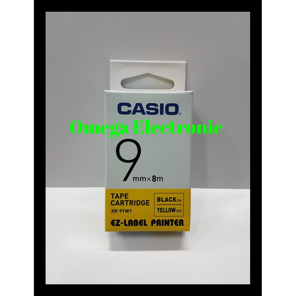 

DISKON EZ LABEL PRINTER XR-9YW1 9MM BLACK ON YELLOW TAPE LABEL CASIO PAKET ALAT TULIS TERMURAH PING