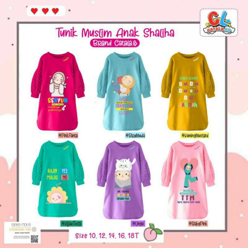 TUNIK CANTIK MUSLIM ANAK SHALIHA CATALA.CO