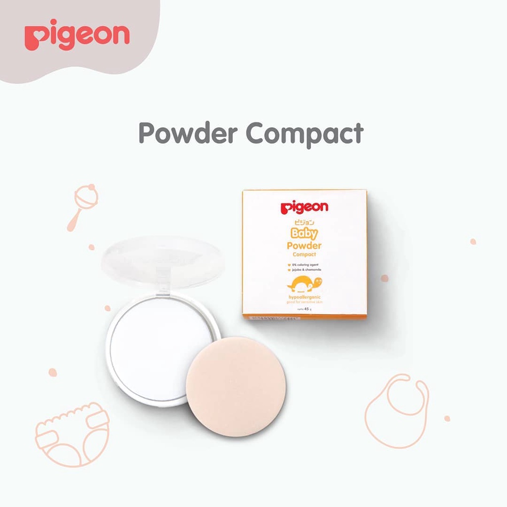 Bedak Padat Pigeon Bedak Pigeon Baby Bedak Bayi Compact Powder Tempat dan Isinya (Bukan Refill) Original