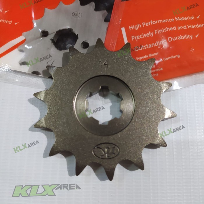 Gear depan KLX 150 TK  Gear TK KLX BF Gir depan TK DTRACKER KLX