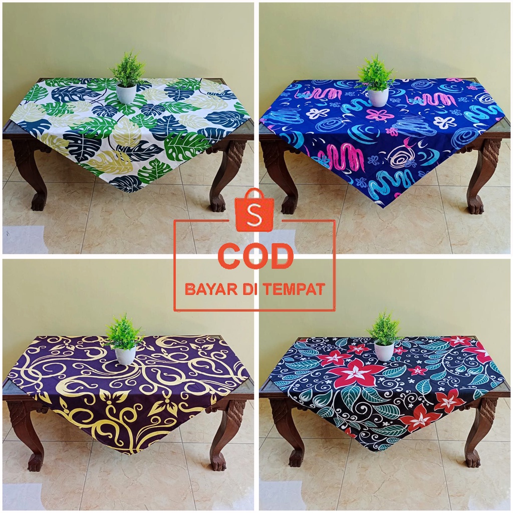 ✅COD TAPLAK ALAS MEJA TAMU KAIN MEWAH 100X100 CM MODEL PERSEGI KOTAK SEGI EMPAT MOTIF BATIK AESTHETIC ESTETIK PERLENGKAPAN HIASAN DEKORASI PERABOTAN RUANGAN RUMAH TANGGA MINIMALIS MODERN SERBAGUNA