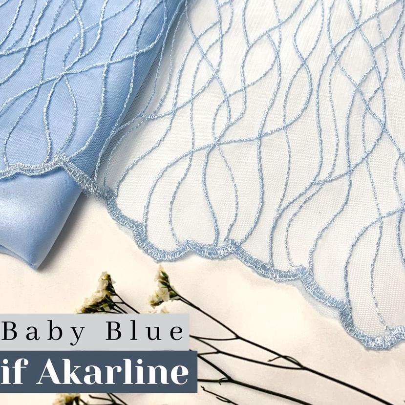 ֍ ½ meter Kain Brukat Premium / Brokat Tile Prancis bahan Kebaya Akar Line Motif ➲