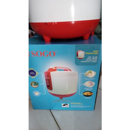 Magic com/rice cooker Sogo 1.8 liter