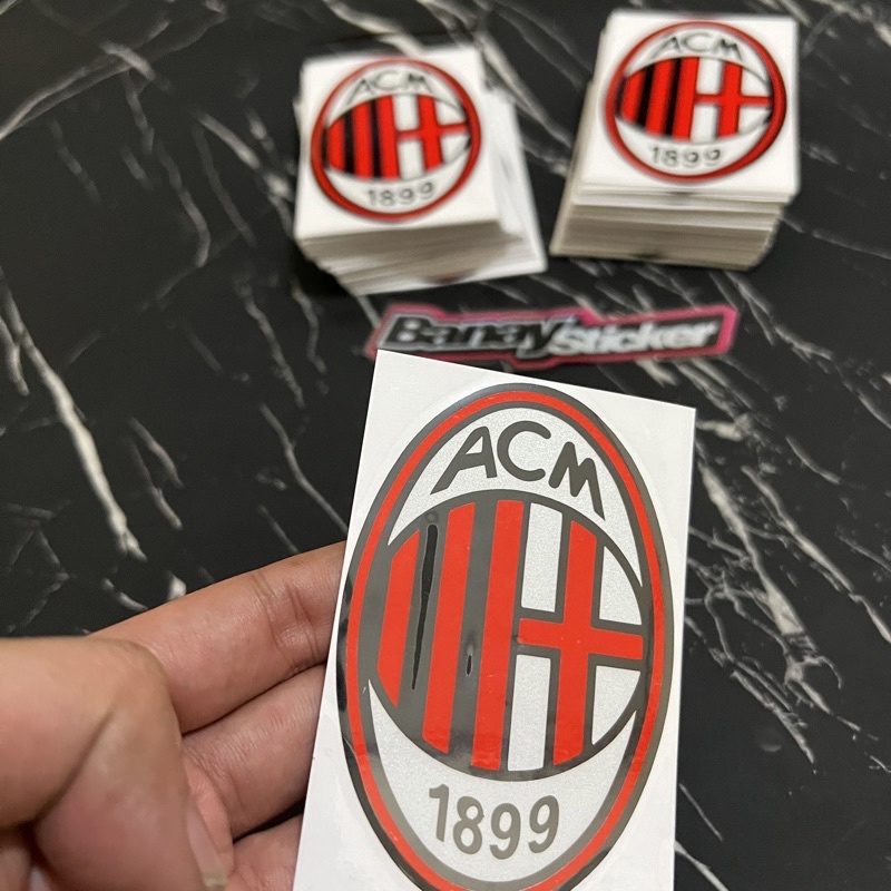 STICKER STIKER AC MILAN CUTTING