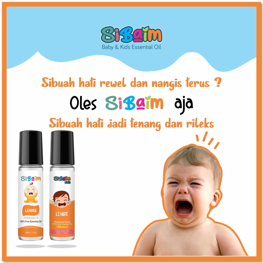 Menenangkan Bayi Rewel - SIBAIM BABY LENIRE Essential Oil 10ml by psikopediastore