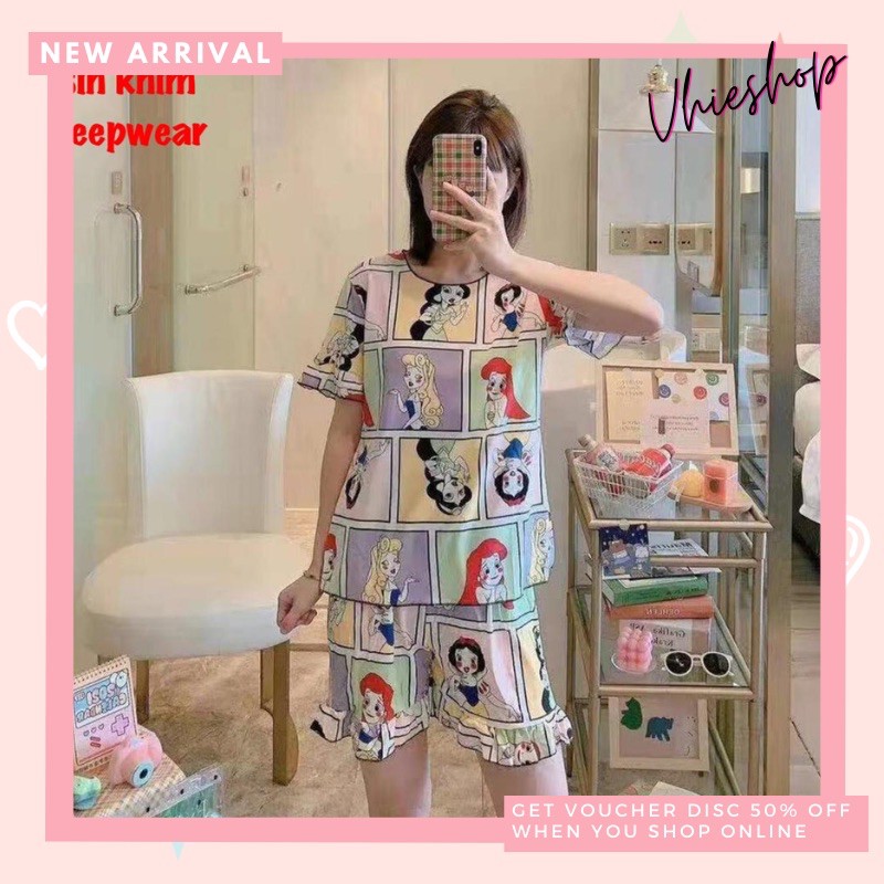 [ Vhieshop ] Stelan Hp Rumbai Piyama Babydoll Baju tidur import stelan hotpants import