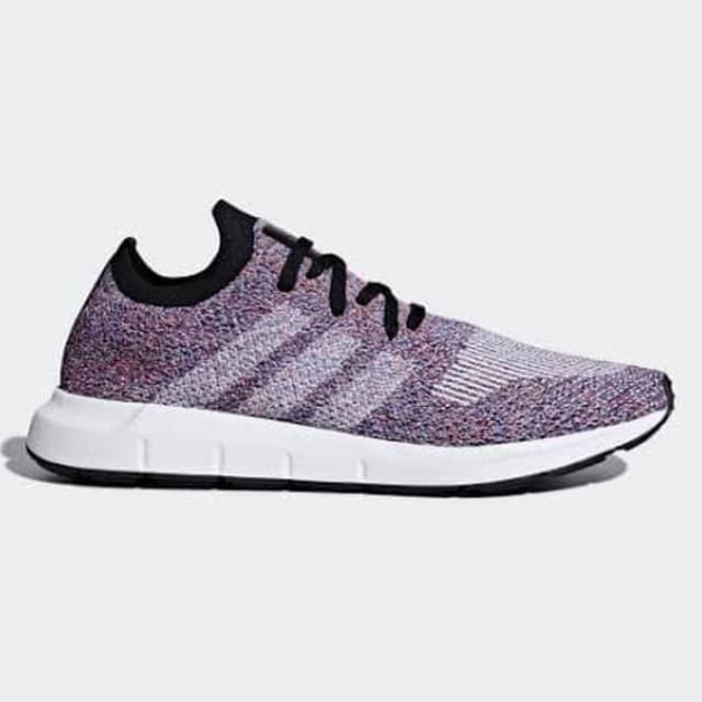 100% Original Adidas Swift Run Primeknit Shoes Men Sneakers - Hi-Res Red cloud white