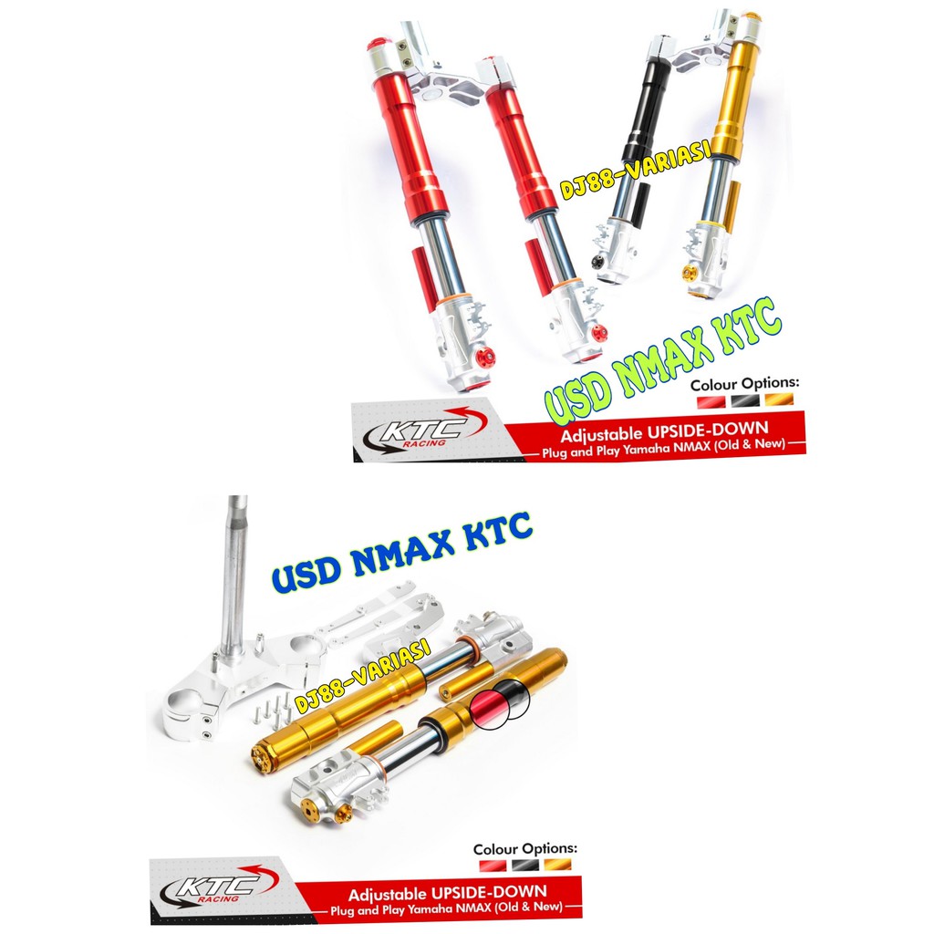 USD nmax kitaco upsidedown ktc double disc shock depan front shock