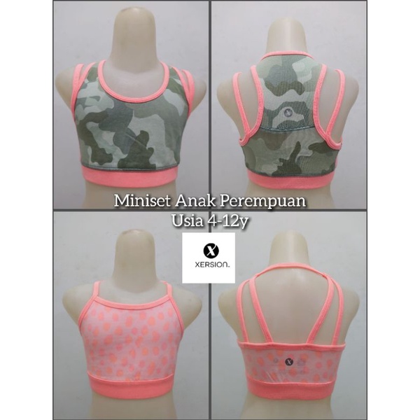 Miniset Anak Perempuan Usia 4-12y Original Branded By Xersion