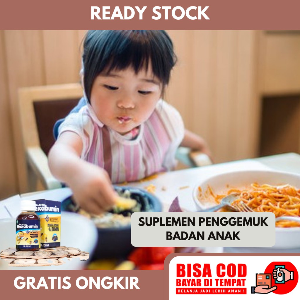 Madu Gemuk Badan Anak Usia 1 2 3 4 5 6 tahun, Vitamin Penggemuk Badan Anak, Suplemen Penambah Berat 