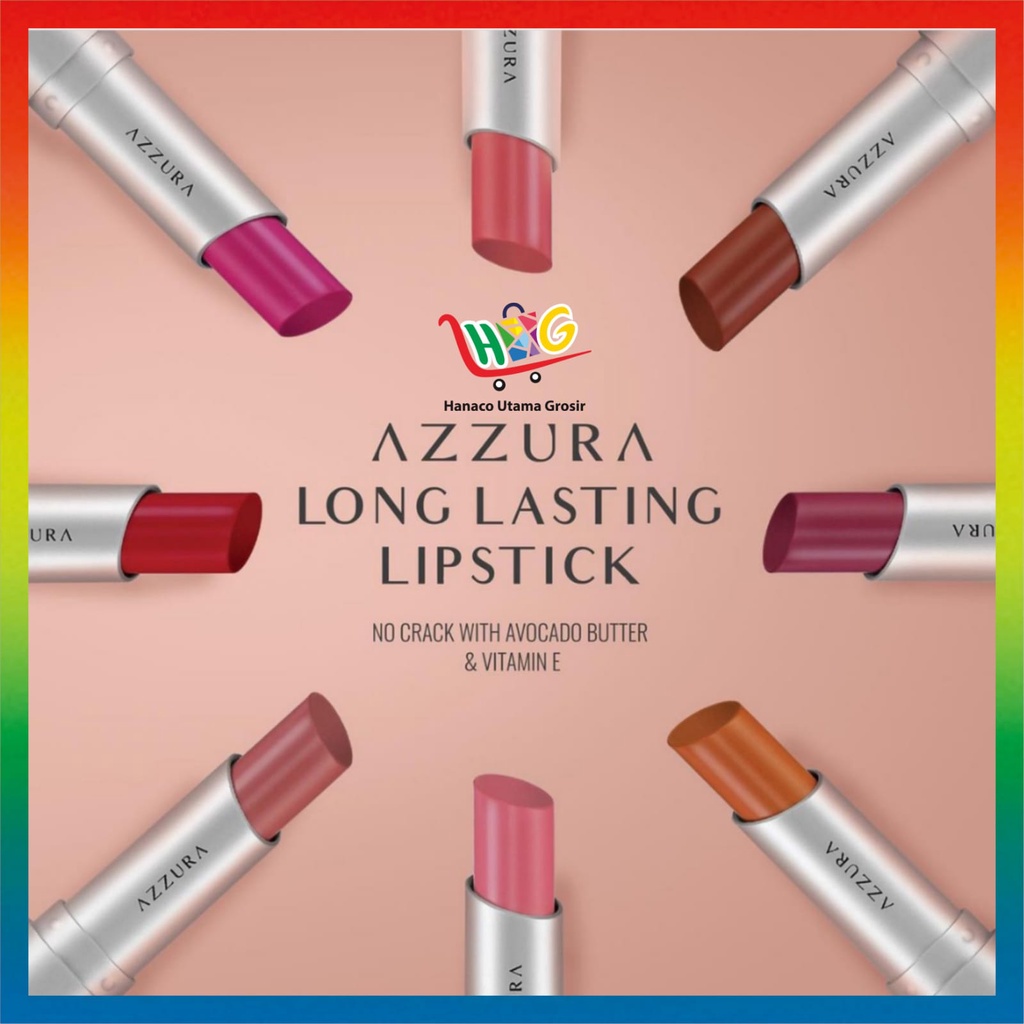 AZZURA LONGLASTING LIPSTICK LIPSTIK TAHAN LAMA