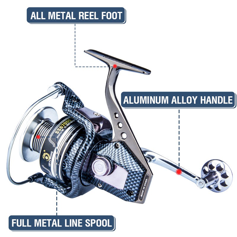 Reel Pancing Power Jigging Metal Kecepatan Tinggi Maksimum 20kg 17 + 1bb 5.5: 1