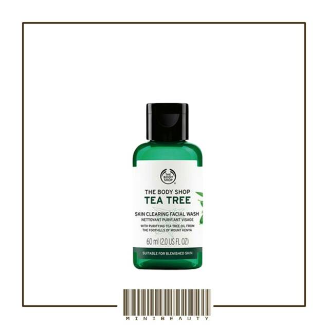 The body shop tea tree skin cleansing facial wash sabun wajah