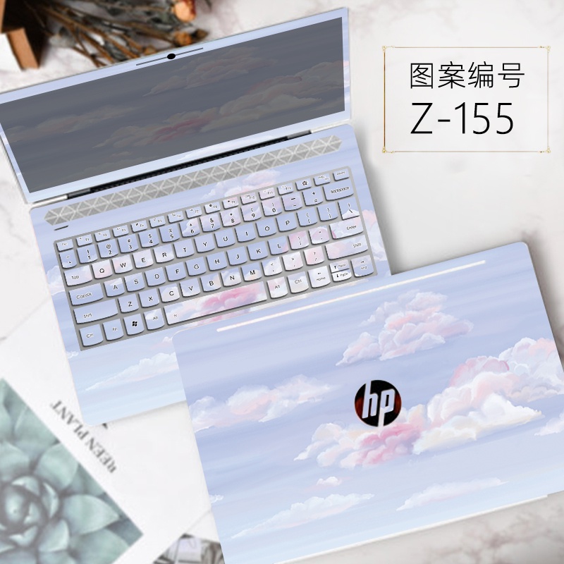 3pcs ABC 16 &quot;Stiker Vinyl Pelindung Laptop / Komputer Motif Print Kartun Warna Polos Untuk Victus HP 16-D 16-E