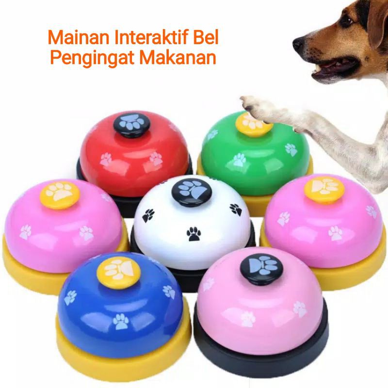 Mainan interaktif bell makanan kucing anjing - bel pelatihan