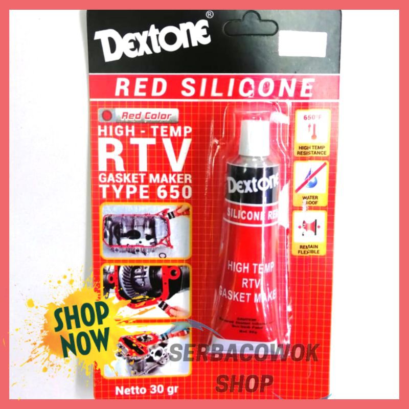 

PROMO lem red silicone/packing dextone kecil