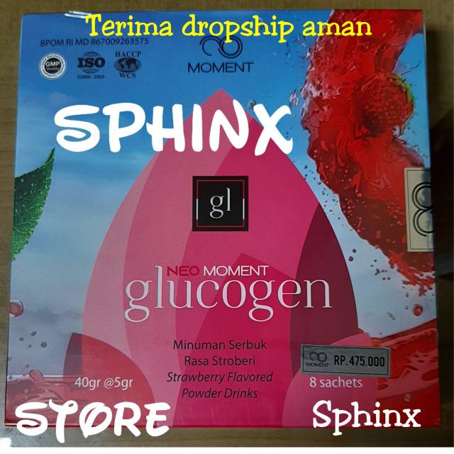 READY MOMENT NEO GLUCOGEN 1 BOX ISI 8 SACHET ED 01 / 2023