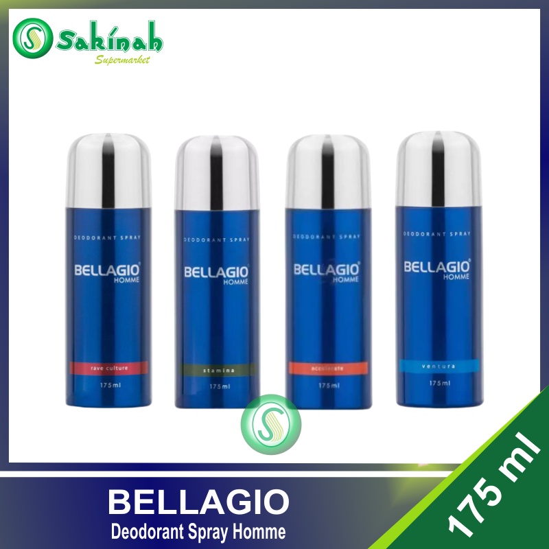 Bellagio Deodorant Spray Pria 175 ml