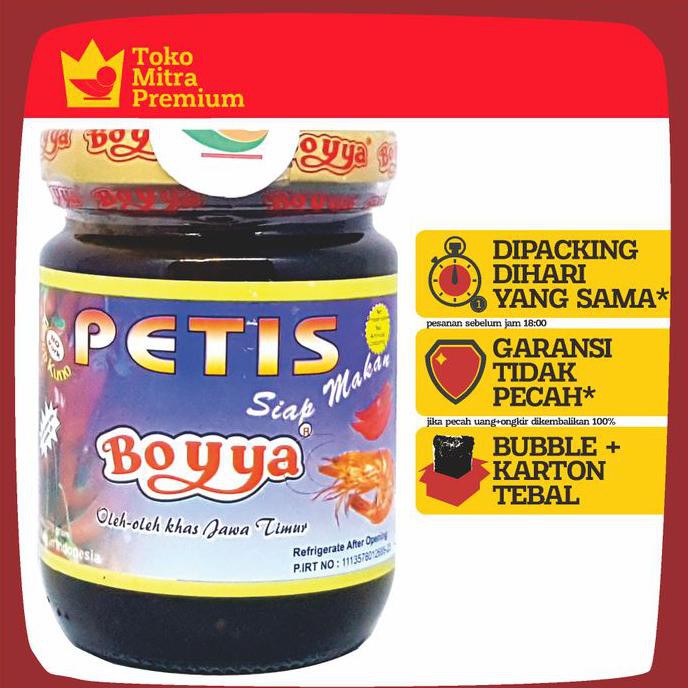 

Kualitas Terbaik] Boyya Petis Siap Makan 270Gr | Boya Boga Jaya Bogajaya Sambal Sambel