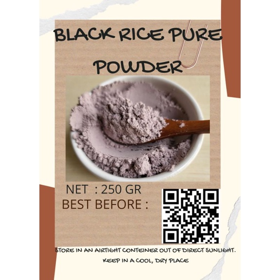 

BLACK RICE POWDER PURE 250 GR