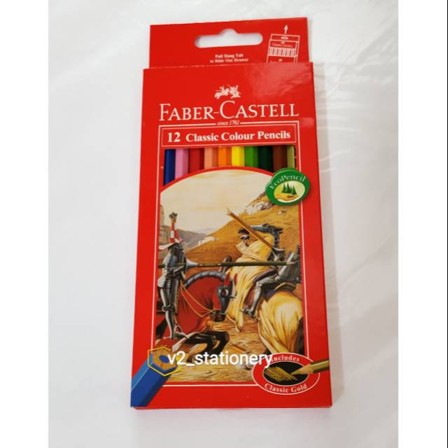 

Pensil kayu 12 warna panjang faber castell
